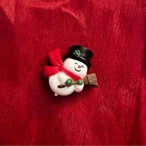 Vintage 1984 Hallmark Snowman Brooch Pin